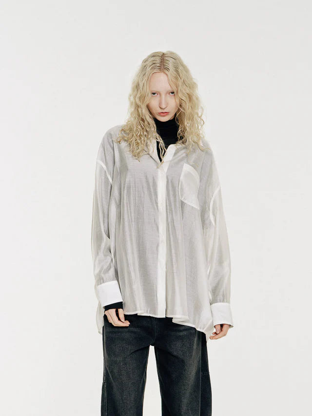 Mute by JL / Apparel / Blouse / Sol Semi Sheer Overshirt