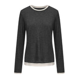 Mute by JL / Apparel / Sweater / Sora Two Tone Wool Blend Knit
