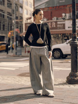 Mute by JL / Apparel / Sweater / Sora Two Tone Wool Blend Knit