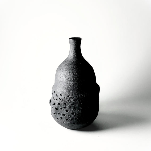 Organic Folds Vase. From the Desert Rising collection, inspired by the resilient plants of the desert, their forms, textures, surprising variety, and their tough defenses of spikes and thorns. 