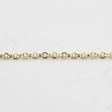 Diamond Cut Rolo Chain Link for Permanent Bracelets. Faceted to catch the light