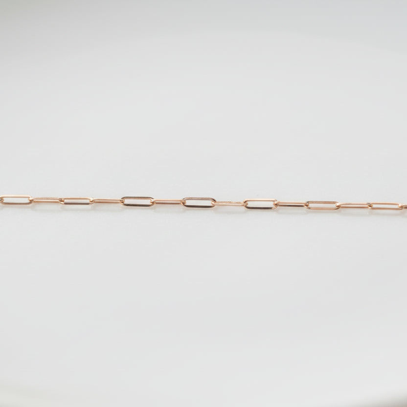 Permanent Jewelry Micro Paperclip Link Chain