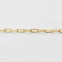 Gold filled paperclip chain permanent jewelry link chain for bracelet and anklet