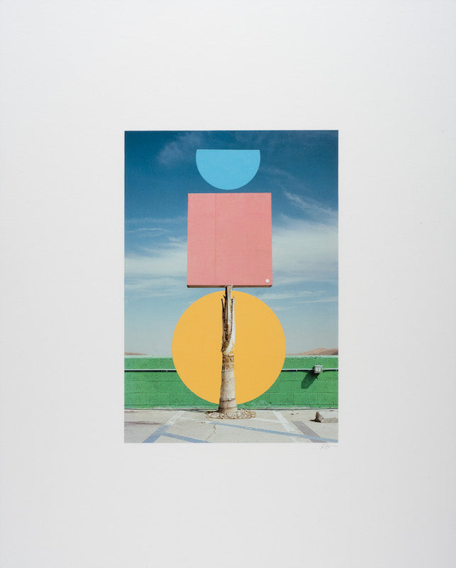Rosemary Carmen Smith / Art / Collage / Southern California Composition / Pink Sign