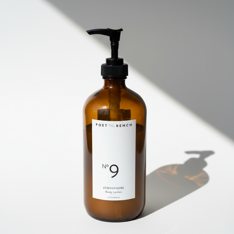 Our aromatic hydrating No 9 body lotion is deeply nourishing. We’re so excited about this luxurious botanical recipe that leaves your skin feeling balanced, supple, and refreshed. Plant-based, antioxidant rich, organic oils moisturize, while remaining lightweight and fast-absorbing:
- Aloe Vera soothes
- Olive Oil nourishes
- Avocado Oil revitalizes