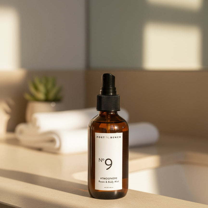 Room and Body Mist for your home and personal space in a warm, spicy, sensual scent with notes of Rose, Geranium, Clove, Black Pepper