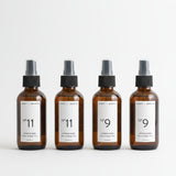 Group of No 11 and No 9 Room and Body Mist sprays by Poet and the Bench