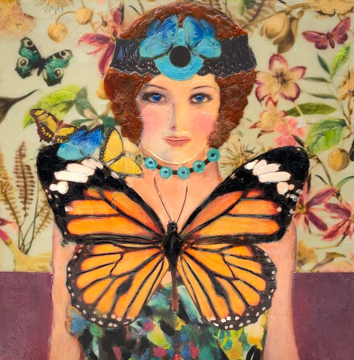 Linda Benenati / Art / Encaustic / Power Ranger Sister 2