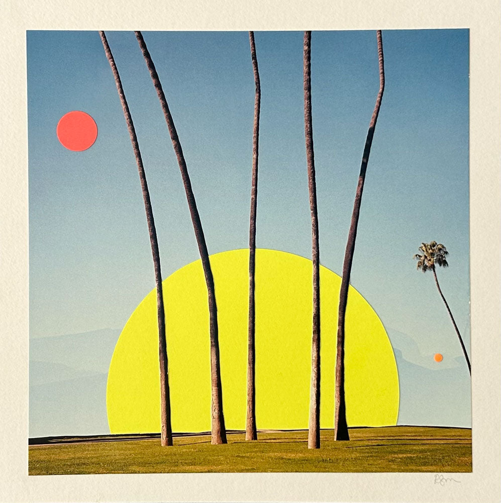 Rosemary Carmen Smith / Art / Collage / Landscapes and Circles / Big Sun