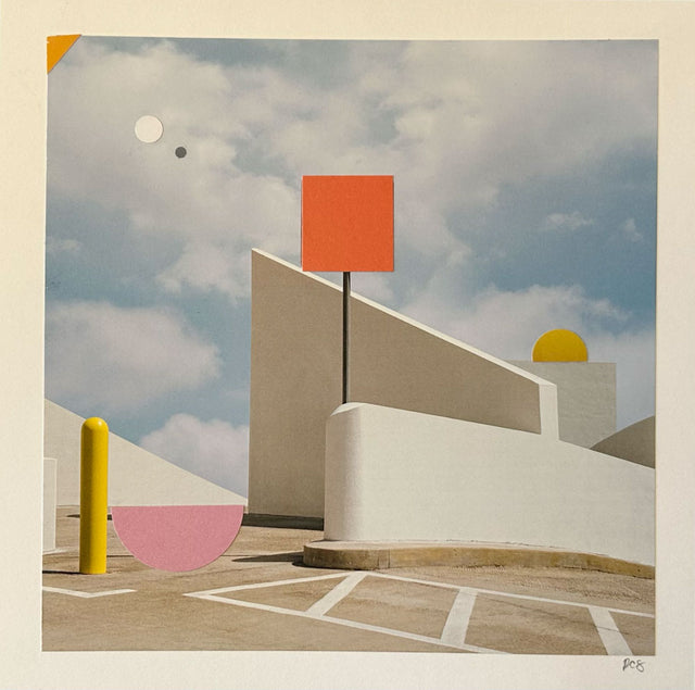 From the series, Southern California Compositions. Parking Ramp. There is a surprise in how artist Rosemary Carmen Smith balances realism with the unreal. We love this modernist series incorporating images of SoCal!