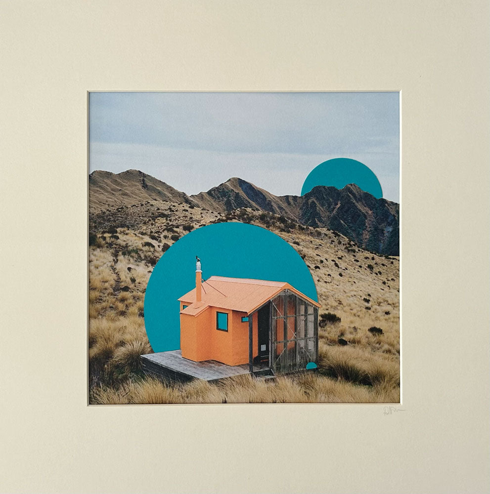 From the series, Landscapes and Circles. Orange House V2. There is a surprise in how artist Rosemary Carmen Smith balances realism with the unreal.