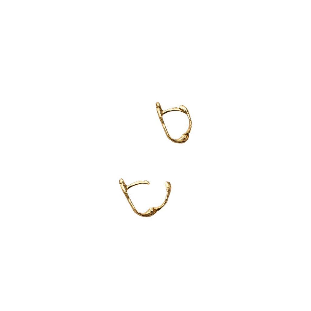 Siri Hansdotter / Earrings / Crooked Fern Huggies
