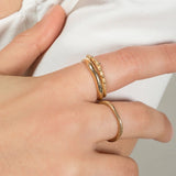 Siri Hansdotter / Ring / Einar Wavy Stacking Band