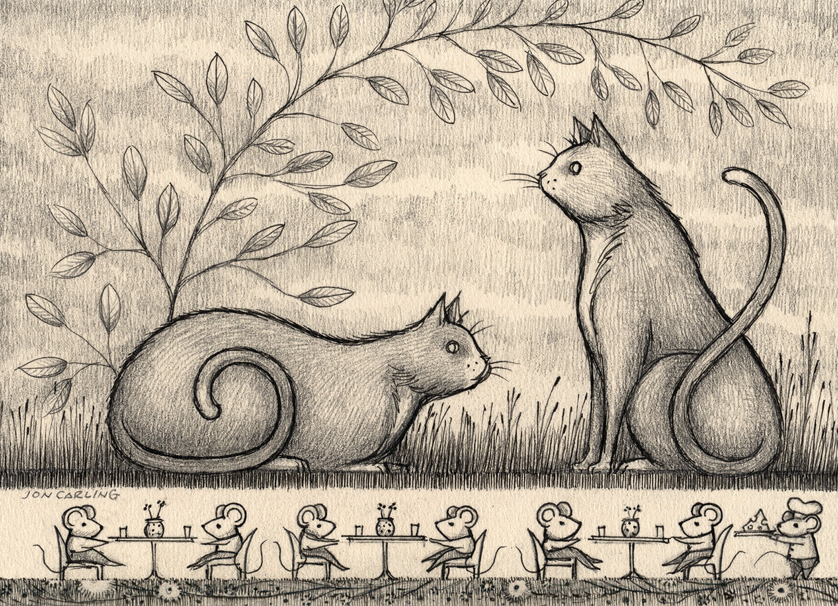 Jon Carling / Paper / Greeting Cards / Two Cats
