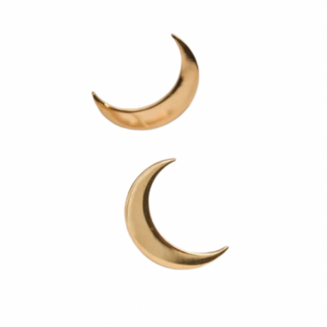 Crescent Moon earrings to put you on the lucky side of the moon. 