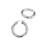 Sterling Silver hollow and lightweight hoop earrings