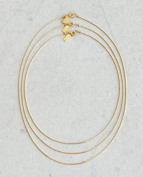 14k gold filled beaded necklace