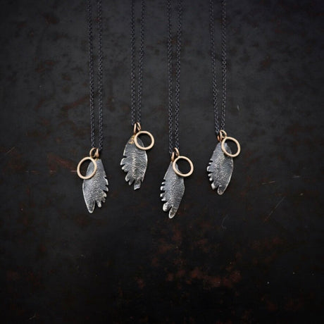 Wear this feather necklace talisman to bring comfort, hope or to help keep memories close and keep you company.