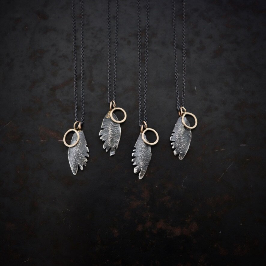 Wear this feather necklace talisman to bring comfort, hope or to help keep memories close and keep you company.