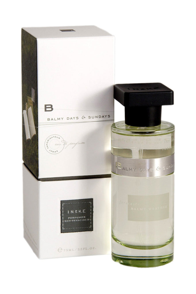 Ineke Balmy Days & Sundays is a green floral perfume that recalls perfect moments on a relaxing weekend, lying in the grass, breathing the smells of sweet scented flowers and fragrant leaves. 
