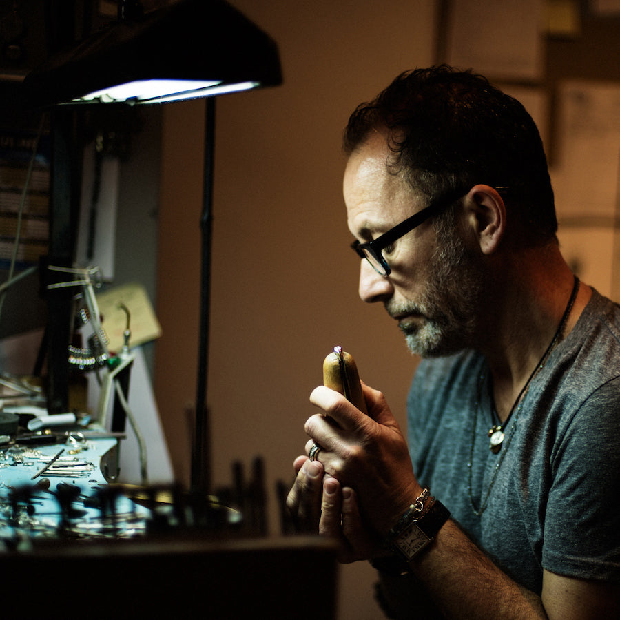 Book a consultation to learn about working directly with Poet and/the Bench co-founder and in-house goldsmith Jeffrey Levin