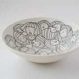 8" Salad Bowl Illustrated with Personalities