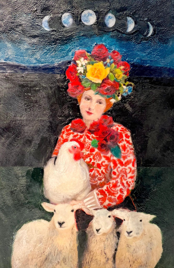 In Barnyard Yarn Linda has taken her love of animals and brought them into the Diva Girl portraiture with her fashion and style! 