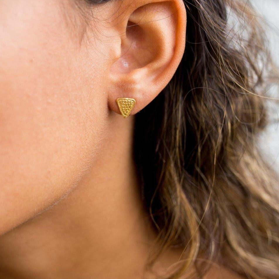 Loren Lewis Cole Copious Simplicity Triangle Stud Earrings