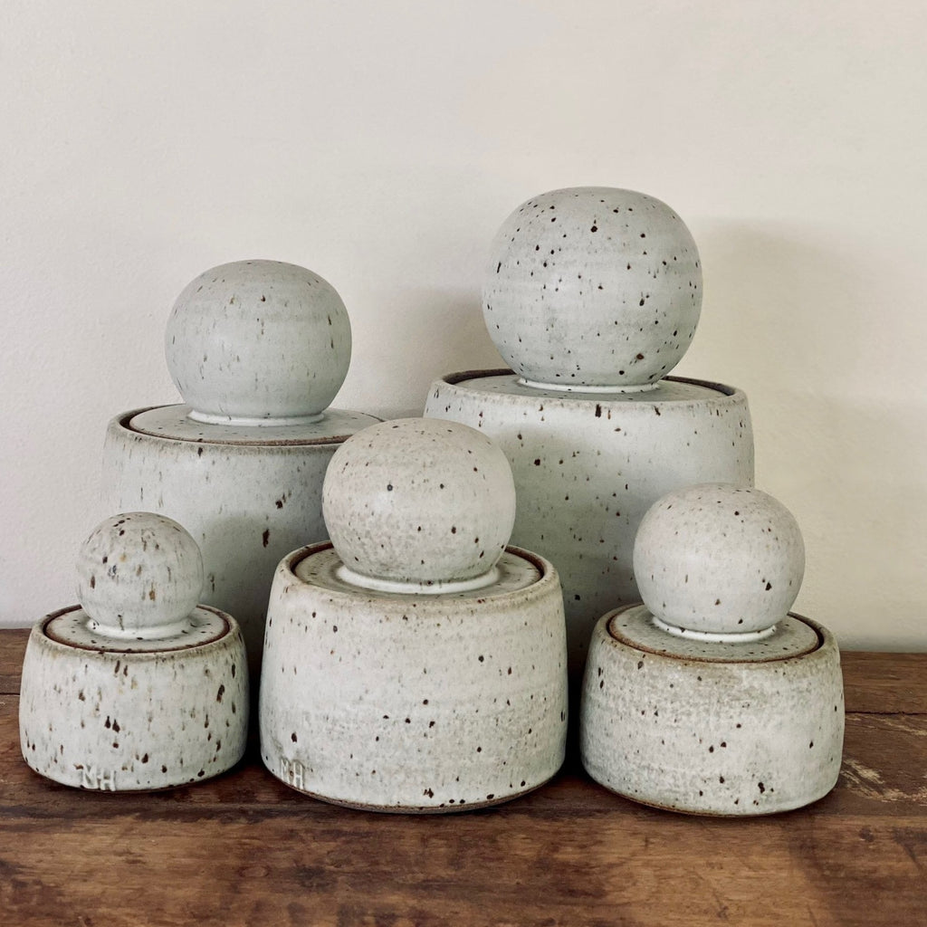 MH Ceramics / Ceramics / Canister / Stash Jar Milky
