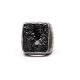 Mariella Pilato Black Tourmaline Square Ring