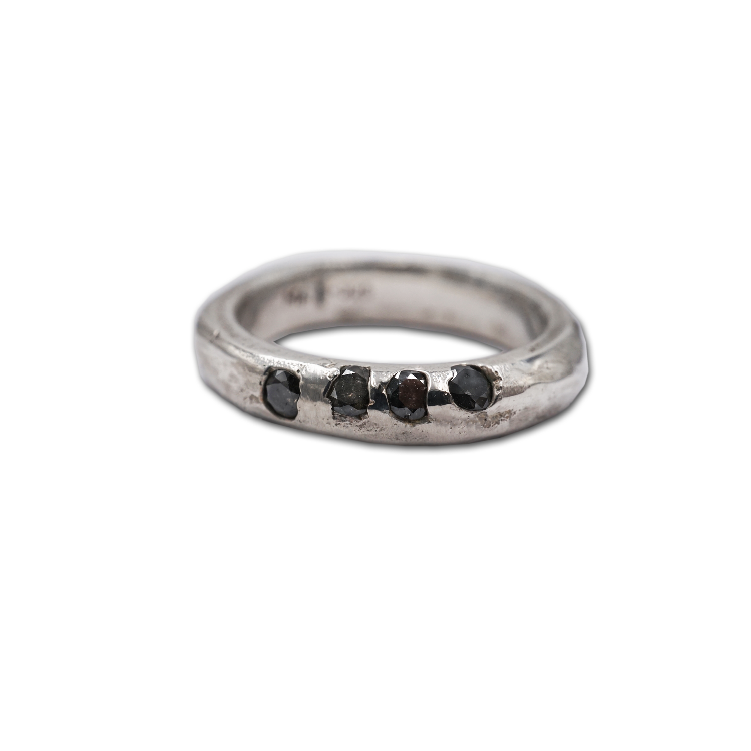 Metal Atelier / Rings / Heather Salt and Pepper Diamonds Band