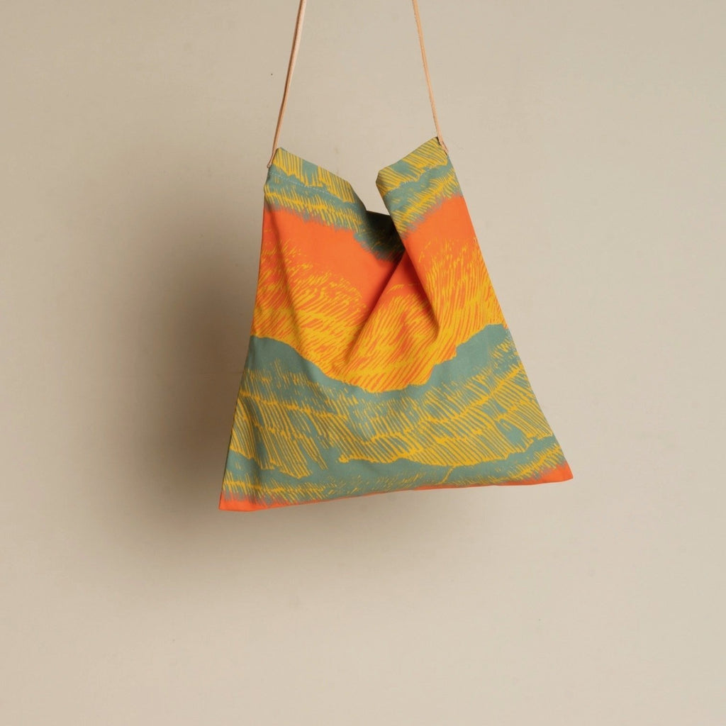 Carry the color of the seas and sun with you and save the planet... tote bags instead of plastic bags! Designed by Japanese fine artist and textile designer UG. Angel Island Spring