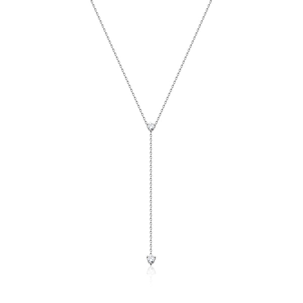Betul Malik Fine Jewelry / Necklace / Per Diem 2 Diamond Y Necklace