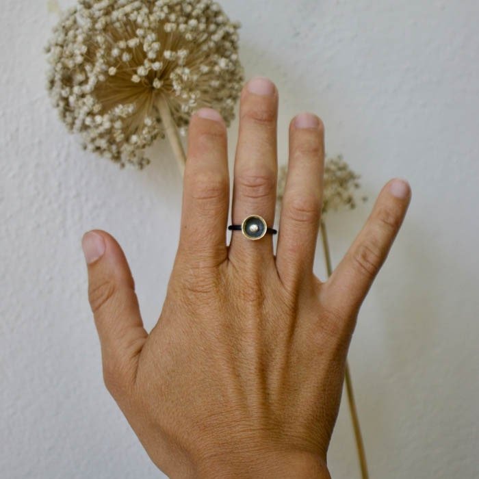 Mountain Band Silver Ring - Studio Jewellery - Feature & Stacker Rings